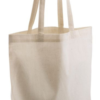 SHOPPER IN COTONE NATURALE M/LUNGHI 140 gr cm 38x42