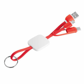 CAVETTO PORTACHIAVI CON CONNETTORE TIPO C E MICRO USB/LIGHTNING