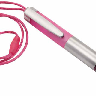 TORCIA LED CON PENNA E LACCETTO DA COLLO