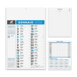 CALENDARIO OLANDESE NOTES cm. 29x47