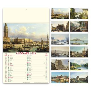 CALENDARIO ALMANACCO "ITALIA ANTICA" 31x52,5 cm